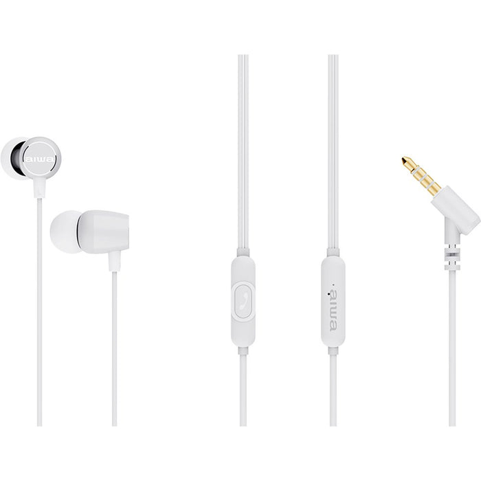 EAN 8435256900323 - Aiwa ESTM-30WT auricular y casco Auriculares Alámbrico Dentro de oído Llamadas/Música/Deporte/Uso diario  imagen 2