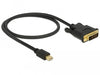EAN 4043619839872 - DeLOCK 83987 adaptador de cable de vídeo 0,5 m Mini DisplayPort DVI-D Negro imagen 2