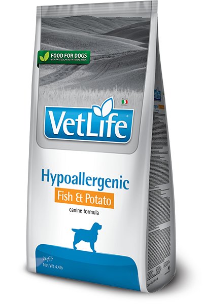 EAN 8010276025418 - Farmina Pet Food Vet Life Hypoallergenic 12 kg Adulto Pescados, Patata imagen 1