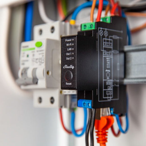 EAN 3800235268032 - Shelly Pro 2PM alimentación del relé Negro 2 imagen 2