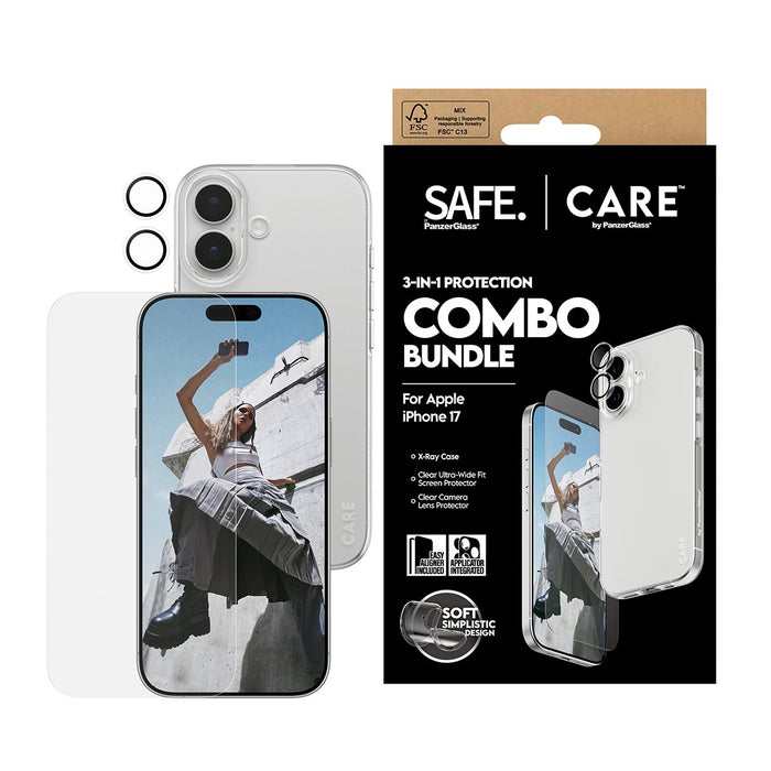 EAN 5715685027499 - PanzerGlass SAFE. | CARE by ® 3-in-1 Fashionable Combo Bundle iPhone 17 Protector de pantalla Apple 1 pie imagen 2
