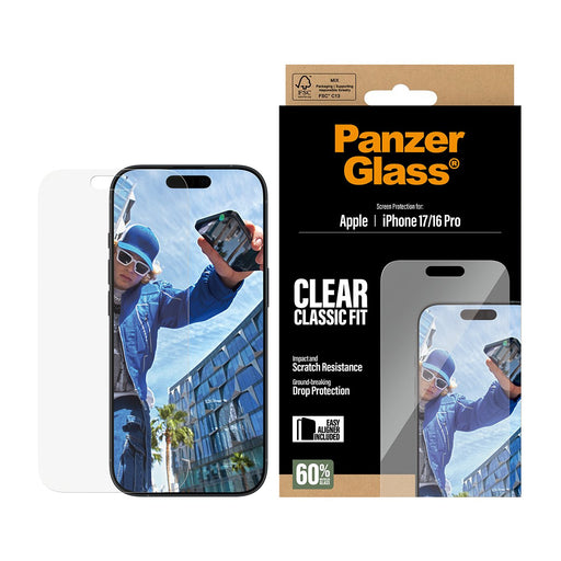 EAN 5715685025808 - PanzerGlass ® Screen Protector iPhone 17 | iPhone 16 Pro | Classic Fit w. EasyAligner Protector de pantal imagen 2