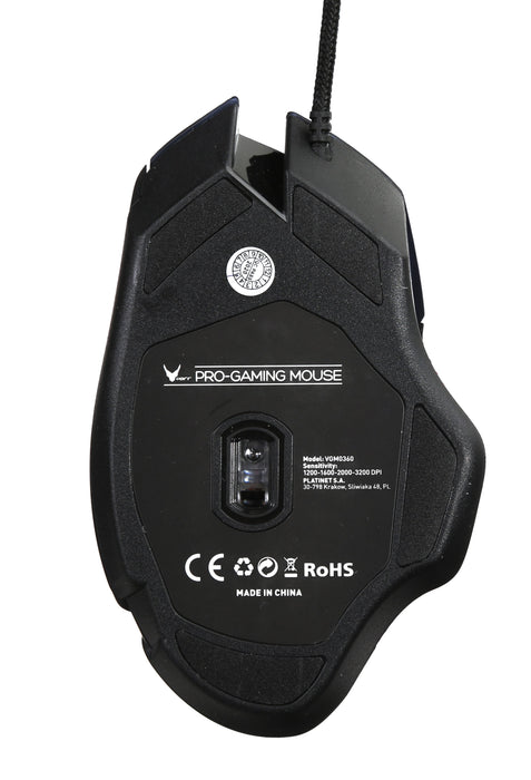 EAN 5907595452656 - Varr VGM0360 ratón Juego mano derecha USB tipo A Óptico 3200 DPI imagen 5