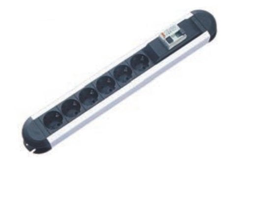 EAN 4016514012510 - Bachmann PRIMO base múltiple 1,75 m 6 salidas AC Interior Aluminio, Negro imagen 1