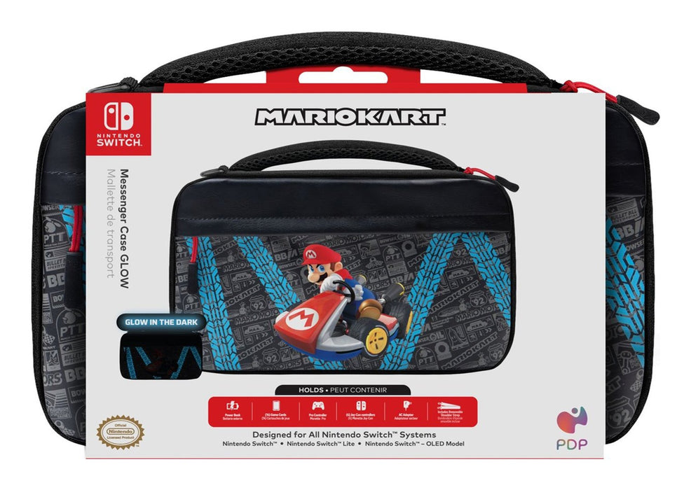 EAN 0708056072032 - PDP Commuter: GLOW Mario Kart Drift Funda protectora rígida Nintendo Negro, Azul, Gris imagen 2