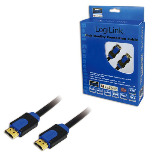 EAN 4052792005561 - LogiLink CHB1110 cable HDMI 10 m HDMI tipo A (Estándar) Negro, Azul imagen 2