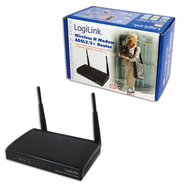 EAN 4260113571095 - LogiLink WL0067 router inalámbrico Ethernet rápido Negro imagen 1