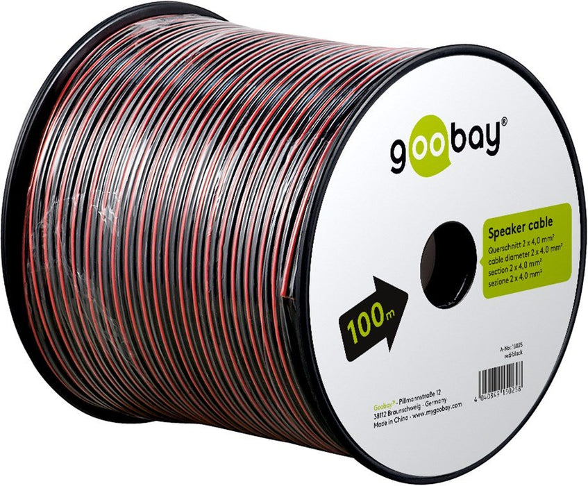 EAN 4040849150258 - Goobay 15025 cable de audio 100 m Negro, Rojo imagen 6
