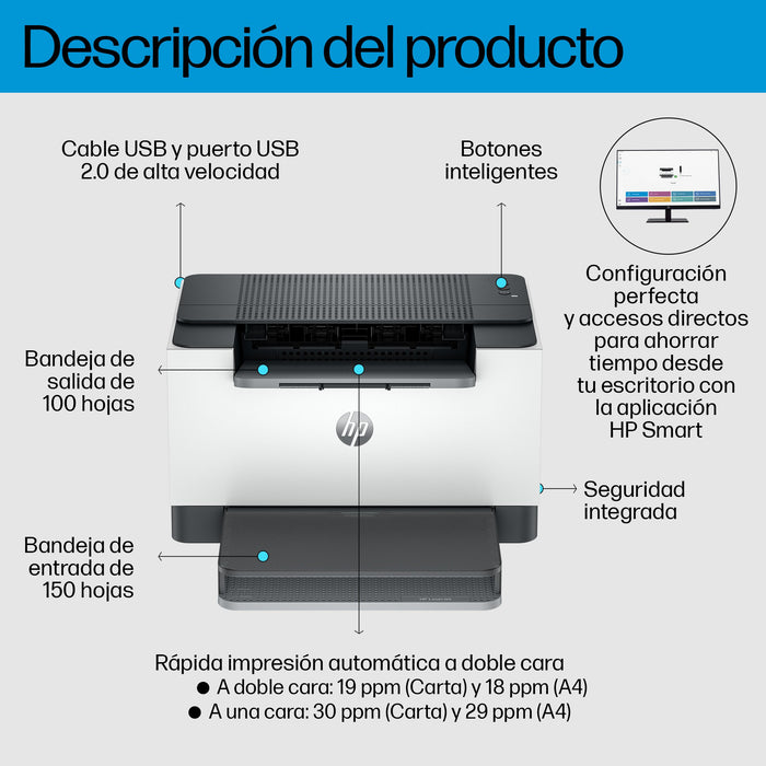 EAN 0197961893151 - HP LaserJet M209d Printer 600 x 600 DPI A4 imagen 14