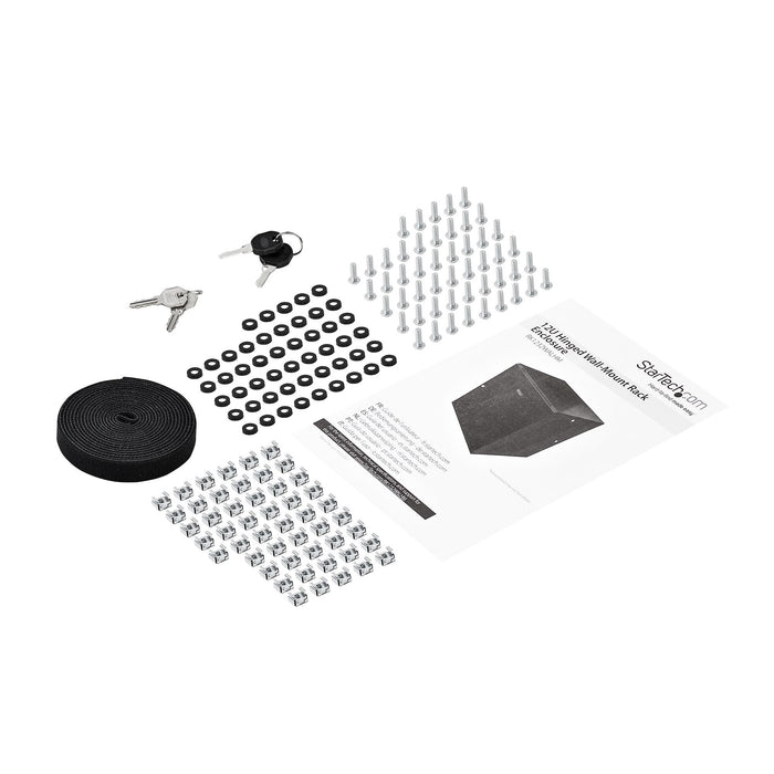 EAN 65030870436 - StarTech.com RK1232WALHM armario rack Bastidor de pared Negro imagen 7