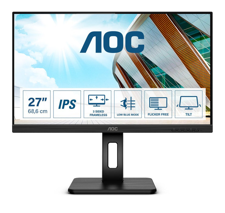 EAN 4038986187329 - AOC P2 27P2Q LED display 68,6 cm (27") 1920 x 1080 Pixeles Full HD Negro imagen 1