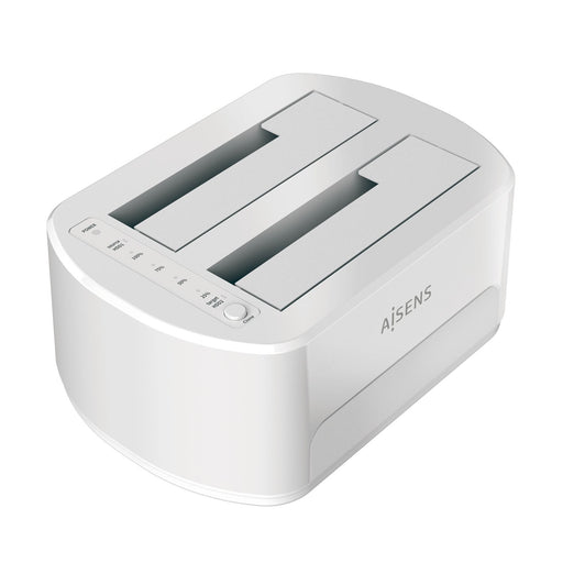 EAN 8436574707915 - AISENS ASDS-D02W base de conexión para disco duro USB 3.2 Gen 1 (3.1 Gen 1) Type-B Blanco imagen 1