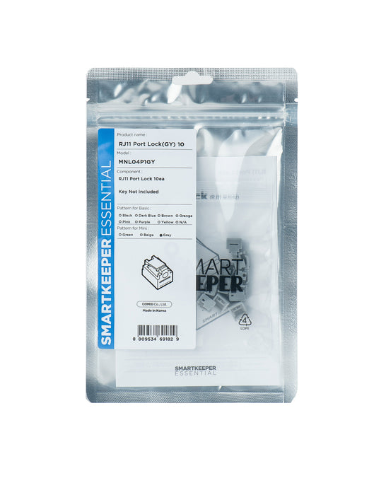 EAN 8809534691829 - Smartkeeper MNL04P1GY bloqueador de puerto RJ-11 Gris 1 pieza(s) imagen 1