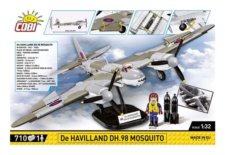 EAN 5902251057350 - COBI De Havilland DH-98 Mosquito imagen 9