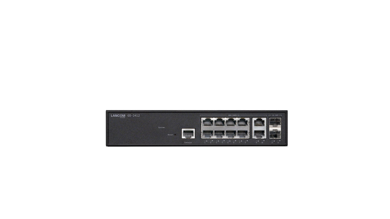 EAN 4044144616679 - GS-2412 Gestionado L2+ Gigabit Ethernet (10/100/1000) Negro imagen 1