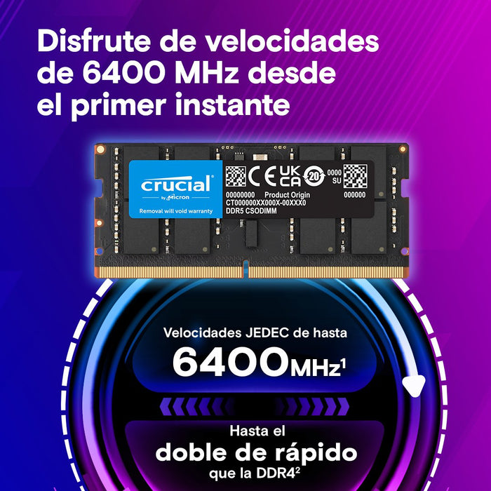 EAN 649528940353 - Crucial CT16G64C52CS5 módulo de memoria 16 GB 1 x 16 GB DDR5 6400 MT/s imagen 2