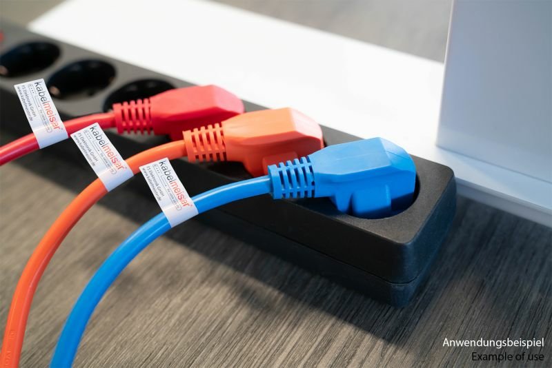 EAN 4066857002310 - Kabelmeister SK0130-O100 cable de transmisión Naranja 10 m Enchufe tipo E+F C13 acoplador imagen 5