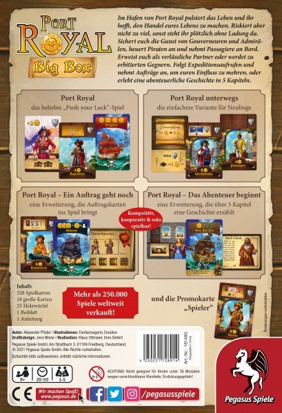 EAN 4250231728914 - Pegasus Spiele Port Royal Big Box Juego de mesa Familia imagen 4