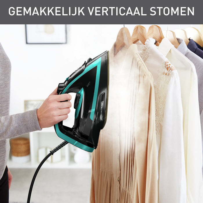 EAN 3121040086490 - Tefal Puregliss FV8066 Plancha vapor-seco Durilium AirGlide Autoclean soleplate 3000 W Negro, Azul imagen 5