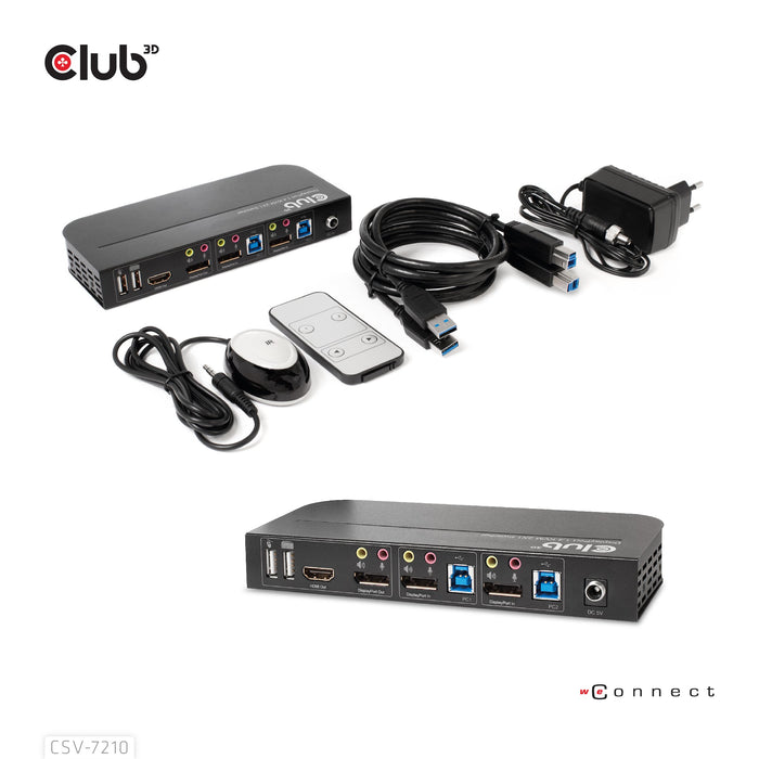 EAN 8719214472238 - CLUB3D CSV-7210 interruptor KVM Negro imagen 4