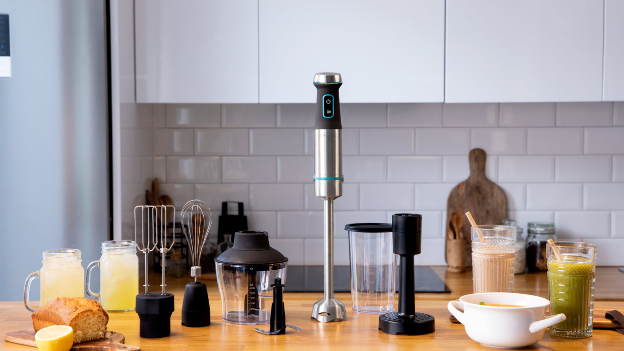 EAN 8435484042932 - Cecotec Power TitanBlack 1200 XL PerfectCream&Crush Batidora de inmersión 1200 W Negro, Verde, Acero inox imagen 10