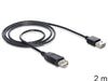 EAN 4043619833719 - DeLOCK EASY-USB 2.0-A - USB 2.0-A, 2m cable USB USB A Negro imagen 1