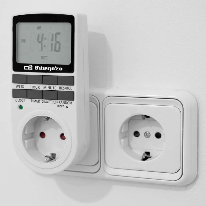 EAN 8435568400863 - Orbegozo PG 25 contador eléctrico Negro, Blanco Programador eléctrico diario/semanal imagen 4