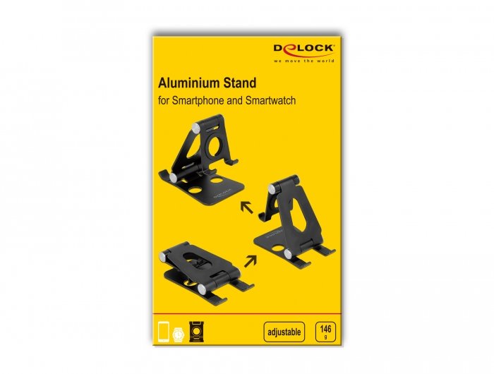 EAN 4043619184309 - DeLOCK 18430 soporte Soporte activo para teléfono móvil Teléfono móvil/smartphone, Reloj inteligente imagen 5