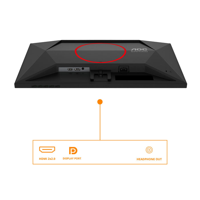 EAN 4038986142991 - AOC G4 24G4HRE pantalla para PC 60,5 cm (23.8") 1920 x 1080 Pixeles Full HD LED Negro, Rojo imagen 3