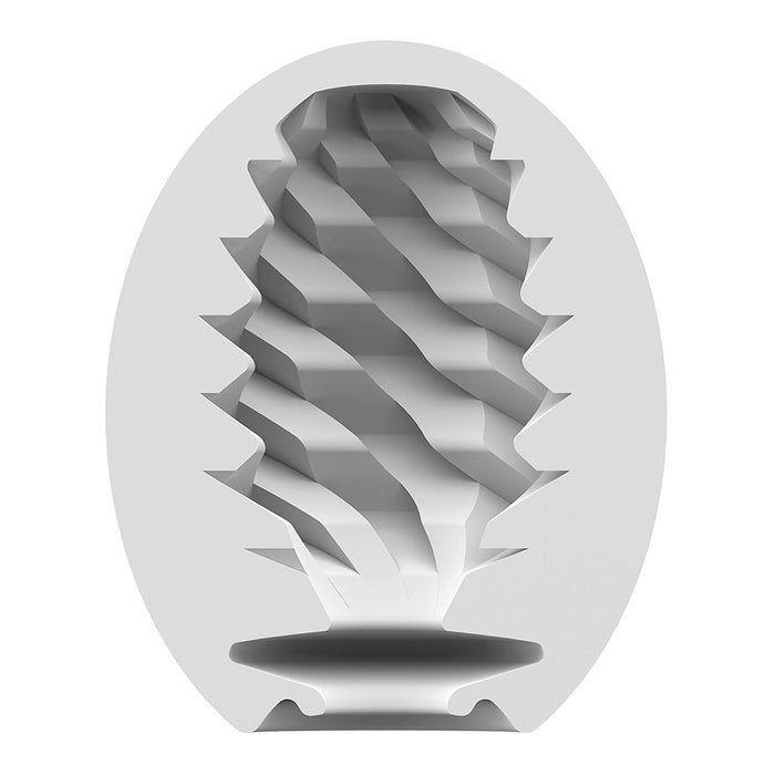 EAN 4049369043422 - Satisfyer Masturbator Egg Single (Fierce) Huevo masturbador Blanco Elastómero termoplástico (TPE) imagen 2