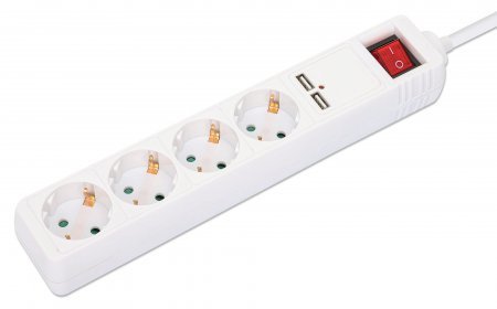 EAN 766623168342 - Manhattan 168342 base múltiple 2 m 4 salidas AC Interior Blanco imagen 2