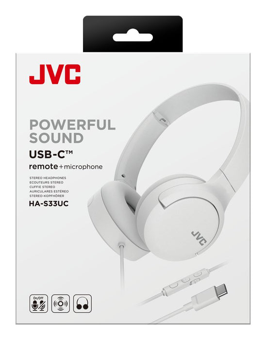 EAN 4975769484629 - JVC HA-S33UC Auriculares Alámbrico Diadema Llamadas/Música USB Tipo C Blanco imagen 6