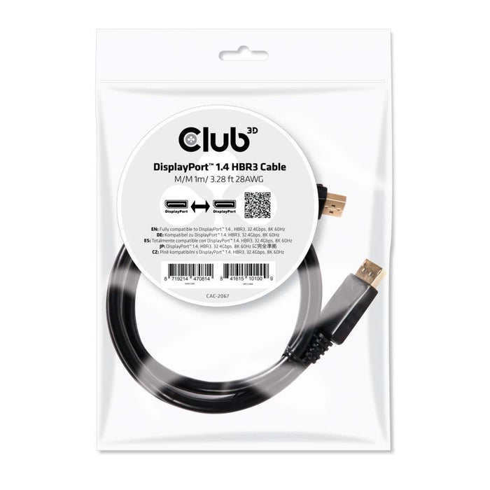 EAN 8719214470814 - CLUB3D CAC-2067 cable DisplayPort 1 m Negro imagen 3