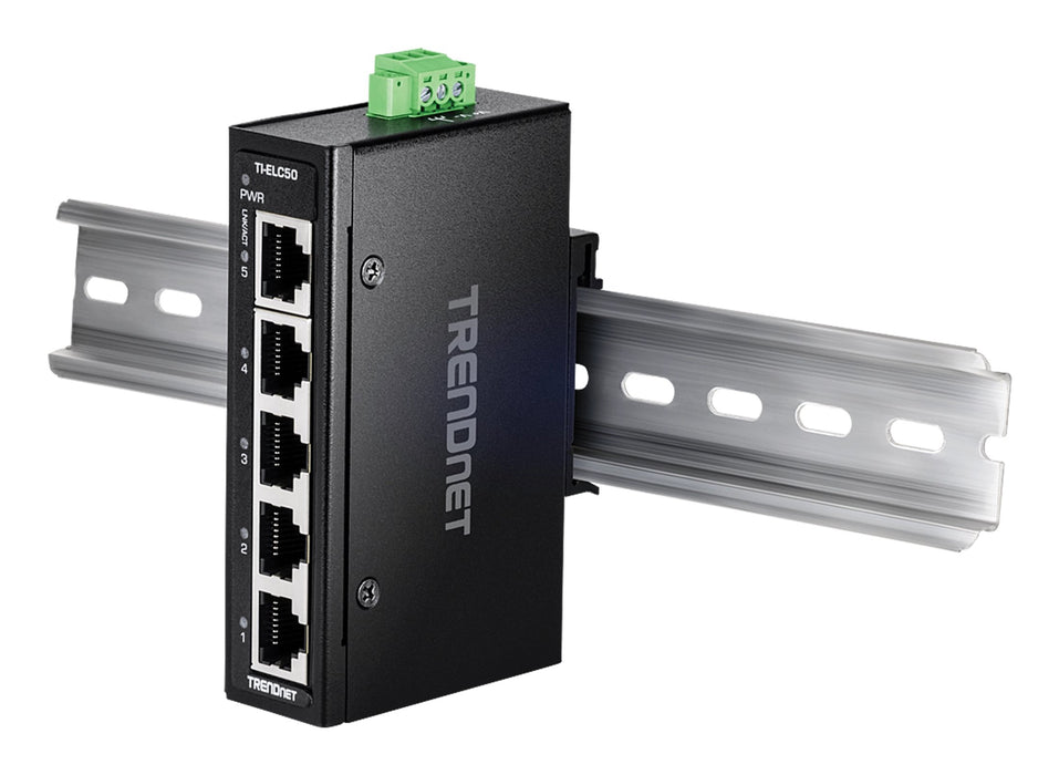 EAN 0710931162806 - Trendnet TI-ELC50 switch No administrado Fast Ethernet (10/100) Negro imagen 5