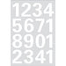 EAN 4008705041706 - HERMA Numbers 25mm 0-9 weatherproof film white 1 sheet símbolo autoadhesivo imagen 1