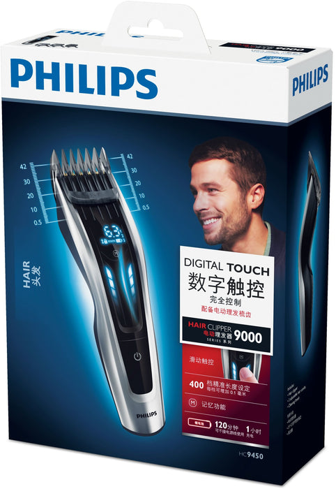 EAN 8710103701088 - Philips HAIRCLIPPER Series 9000 HC9450/15 cortadora de pelo y maquinilla Negro 400 Ión de litio imagen 3