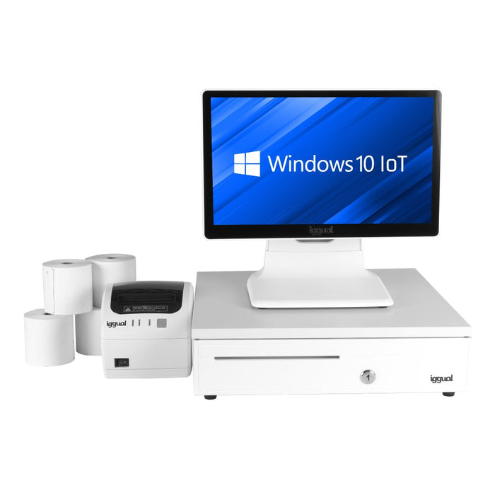 EAN 2517102511269 - iggual IGG320174pack N100 3,4 GHz 39,6 cm (15.6") 1920 x 1080 Pixeles Pantalla táctil Blanco imagen 3