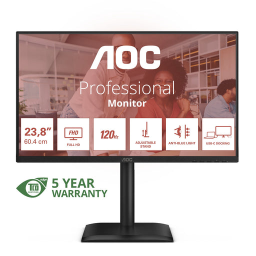 EAN 4038986142786 - AOC E4 24E4CV pantalla para PC 60,5 cm (23.8") 1920 x 1080 Pixeles Full HD LED Negro imagen 1
