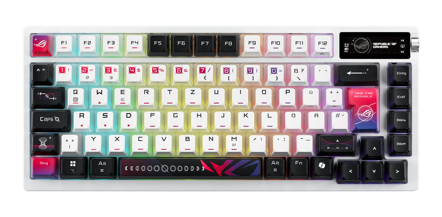 EAN 4711387897232 - ASUS ROG Azoth X teclado Juego USB + RF Wireless + Bluetooth QWERTZ Blanco imagen 2