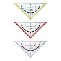 EAN 4008110499543 - Herlitz Geometry Triangle My.Pen 16cm with Grip Triángulo de 45° Plástico Multicolor, Transparente 1 piez imagen 1