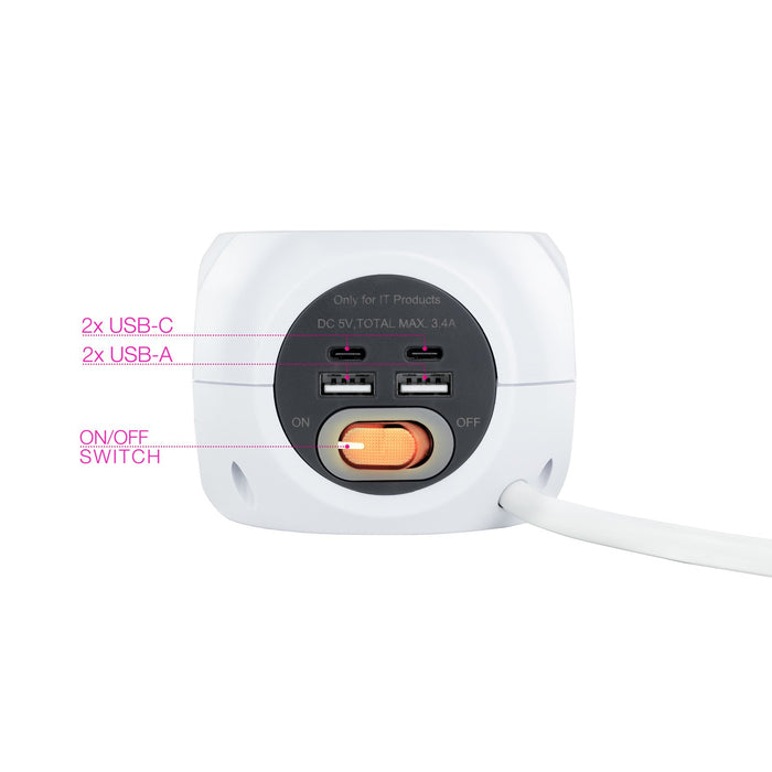 EAN 8433281010130 - Nanocable 10.37.0001 cargador de dispositivo móvil Universal Blanco Corriente alterna Interior imagen 3