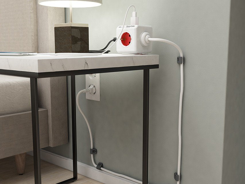 EAN 8718444081180 - Allocacoc PowerCube base múltiple 1,5 m 5 salidas AC Interior Rojo, Blanco imagen 3