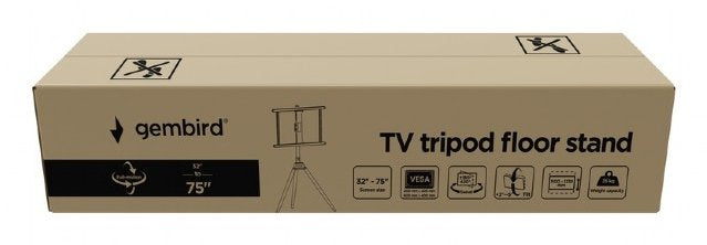 EAN 8716309128117 - Gembird TVS-75ST-01 soporte para TV 190,5 cm (75") Negro, Madera imagen 4