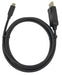 EAN 7333048064226 - Deltaco USBC-DP-BI100 cable DisplayPort 1 m USB Tipo C Negro imagen 2