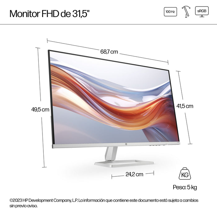 EAN 0197498945118 - HP Series 5 31.5 inch FHD Monitor - 532sf pantalla para PC 80 cm (31.5") 1920 x 1080 Pixeles Full HD LCD  imagen 8