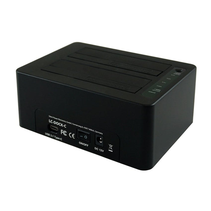 EAN 4260070127038 - LC-Power LC-DOCK-C base de conexión para disco duro USB 3.2 Gen 2 (3.1 Gen 2) Type-C Negro imagen 3