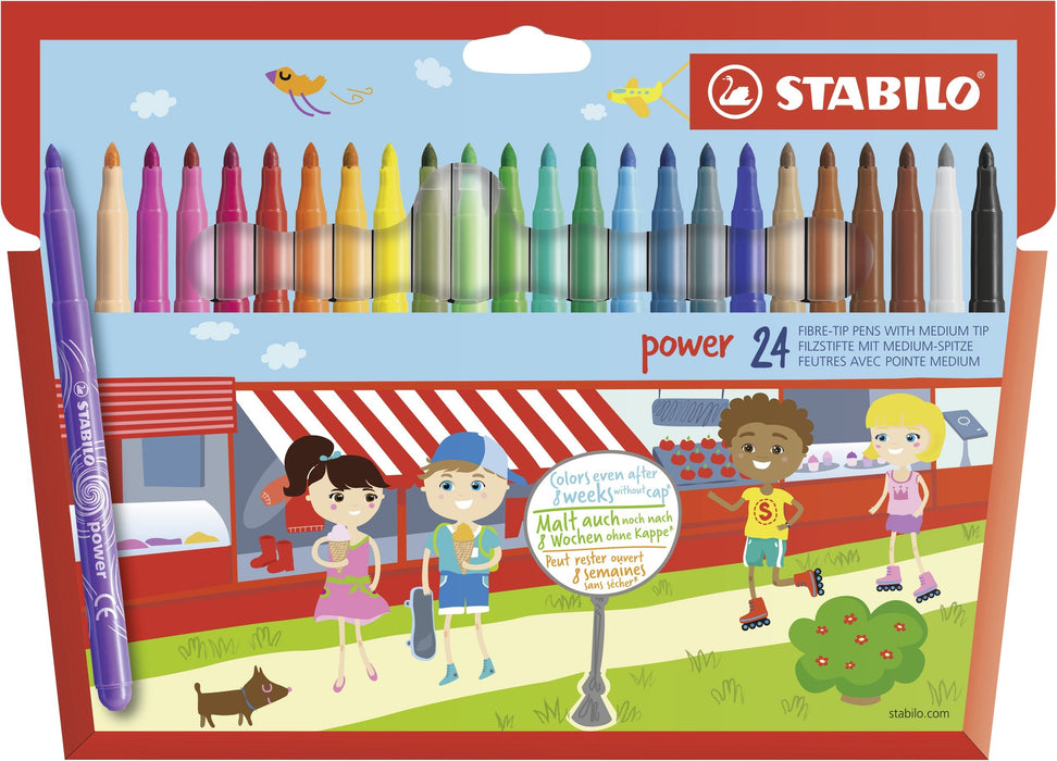 EAN 3168070280245 - STABILO power rotulador Medio Multicolor 24 pieza(s) imagen 1