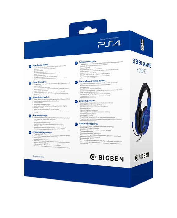 EAN 3499550381412 - Bigben Interactive PS4OFHEADSETV3G Auriculares Alámbrico Diadema Juego Azul imagen 9