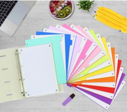 EAN 8427291035108 - Oxford 400159038 divisor Polipropileno (PP) Colores surtidos 10 pieza(s) imagen 3