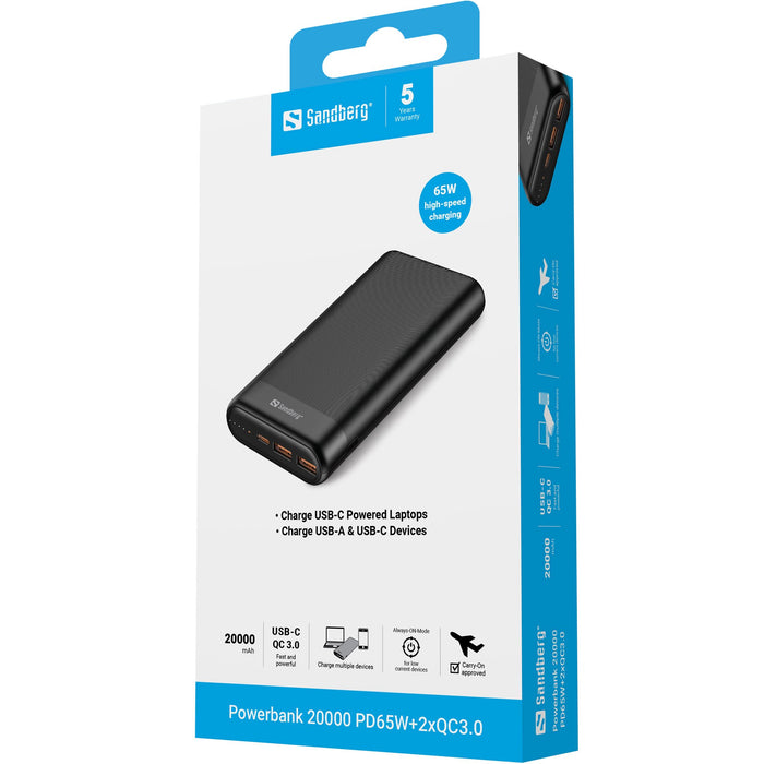 EAN 5705730420627 - Sandberg 420-62 batería externa Ión de litio 20000 mAh Negro imagen 4